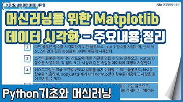 파이썬 머신러닝 강의 03-7 - 파이썬 Matplotlib 데이터 시각화 주요 정리
