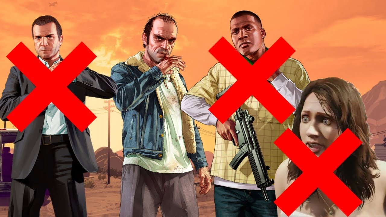 GTA 5 Michael Kills Amanda And Trevor Kills Michael And Franklin