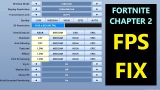 Fortnite Chapter 2 FPS Fix (This Setting Fixed My Fortnite Chapter 2 FPS Issue)!