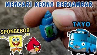 Mencari keong gambar Tayo, Spongebob (umang-umang)