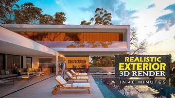 LUMION 11.5 RENDERING TUTORIAL # VILLA IN SUNSET