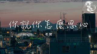 老闆 - 你說你怎麼忍心「你說你是怎麼忍心 把她傷的徹底 讓她不敢再相信感情」【動態歌詞】♪