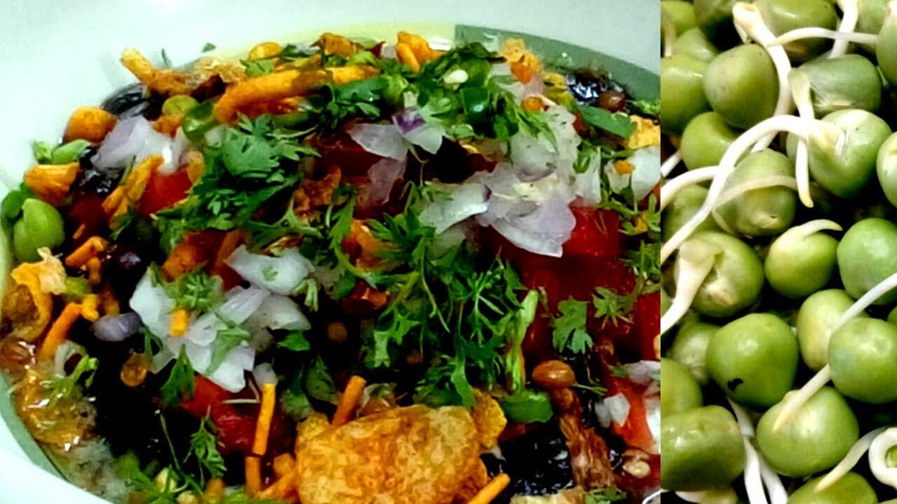 Matar Chaat Recipe Hari Matar Ki Chaat Green Peas Chaat Sprouted