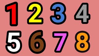 Nursery Rhymes | Numbers 1-8 | 123 Song | Educational Video For 4 Years Old | 12345 | Phonics Songs