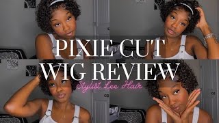 AMAZON PIXIE CUT WIG REVIEW/ Stylist Lee Hair 💕
