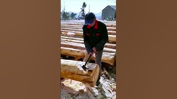 The process of splitting wood - a good tool makes the work more efficient
