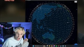 xQc finds out how many satellites is in space