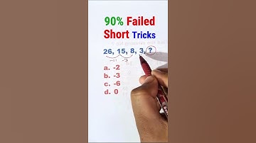 Q.272 Number series Reasoning Short Tricks  for #ssccgl #ssc #sscchsl #sscgd #sscmts