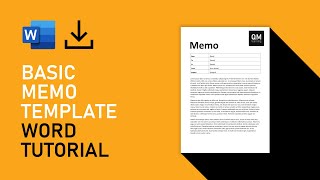 Basic Memo/Memorandum Template | Microsoft Word Tutorial [FREE DOWNLOAD] screenshot 3