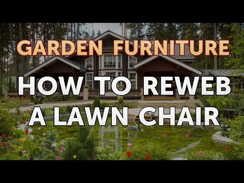 How To Reweb A Lawn Chair Youtube