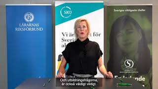 Saco Utbildning presenteras av Åsa Fahlén - Ordf. Lärarnas Riksförbund