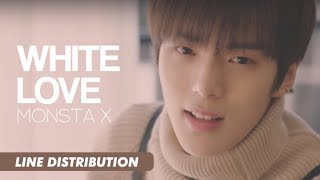 Video thumbnail of "MONSTA X (몬스타엑스) - White Love (하얀소녀) | Line Distribution"