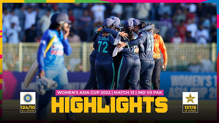 ACC | Women's Asia Cup 2022 | Match 13 | India vs Pakistan