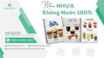 In Menu Nhựa Chống Nước Tại TPHCM