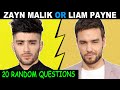 Zayn Malik vs. Liam Payne Quiz