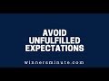 Avoid Unfulfilled Expectations | The Winner's Minute With Mac Hammond