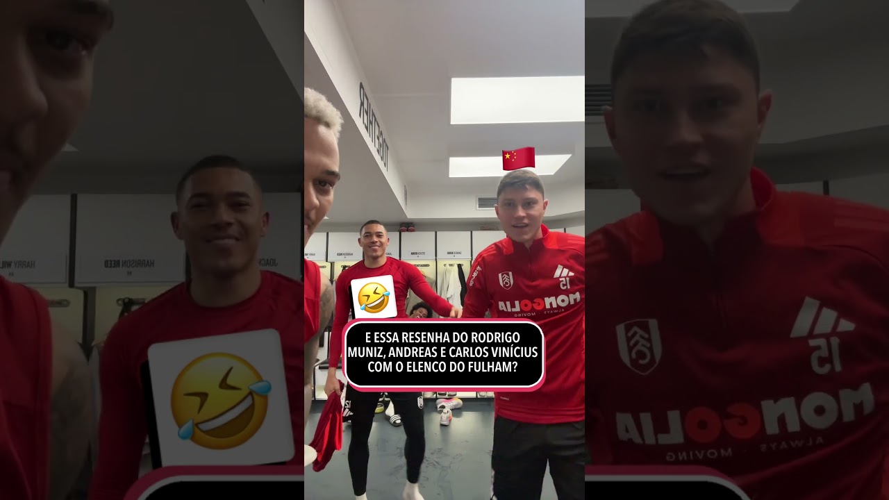 Sensacional essa resenha dos brasileiros do Fulham com o resto do elenco 