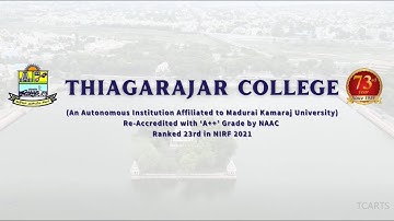 Admission 2022-2023 Promotion Video - Thiagarajar College Madurai
