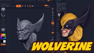 speed head sculpt wolverine z brush