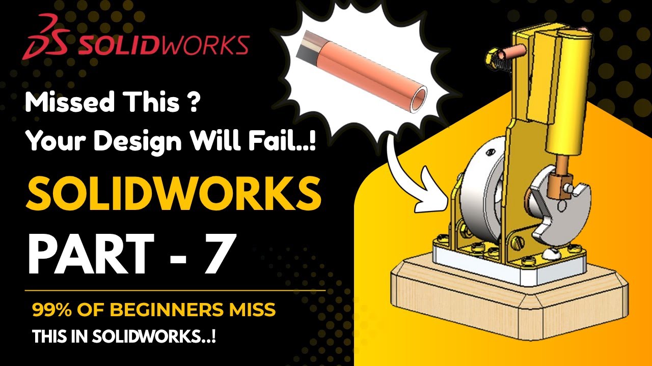 SolidWorks Tutorial for Beginners – Part 7 | Steam engine Basics Step ...