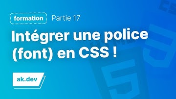 Intégrer une police personnalisée en HTML CSS !