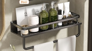 Kệ để đồ nhà tắm PENZI treo tường bằng keo không cần khoan - Hướng dẫn lắp đặt