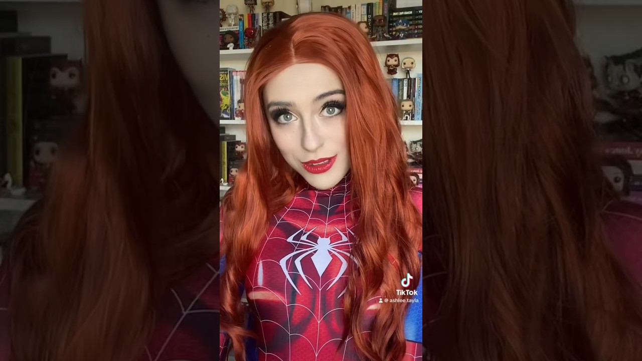 spider-woman cosplay transition 💙♥️