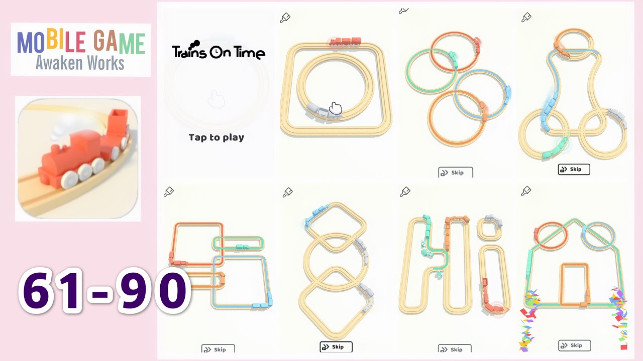 Trains on Time Levels 61-90 Gameplay