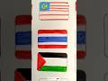 Drawing The Flag Of Palestine 🇵🇸 and  #kuwait #iraq #iran #palestine #indonesia #algerie