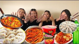 X2 SPICY NOODLE AND DUMPLING CHALLENGE!!