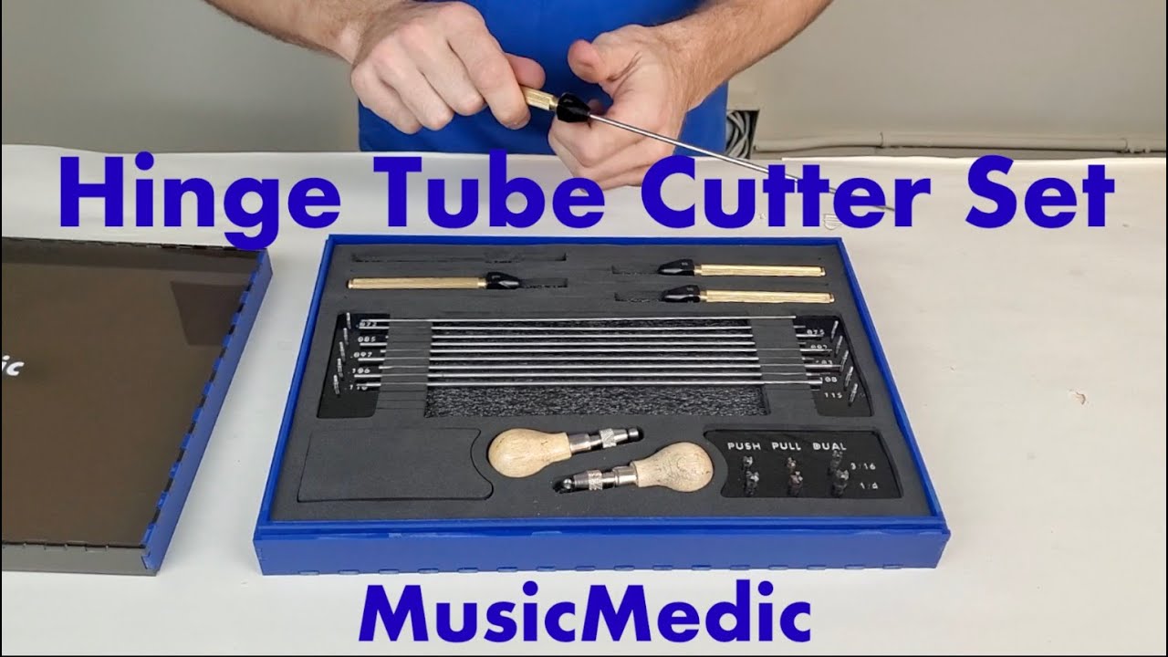 Watch MusicMedic's Newly Updated Hinge Tube Cutter Set! on YouTube Watch MusicMedic's Newly Updated Hinge Tube Cutter Set! on YouTube
