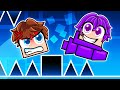 Pretending To Be A NOOB In Geometry Dash Then BEATING ALL LEVELS