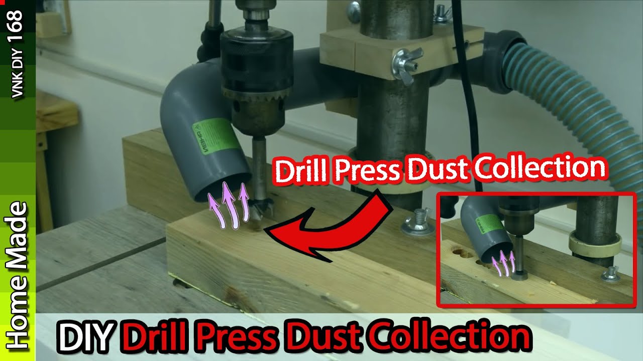 Diy Project Simple Drill Press Dust Collection Build DIY Home made