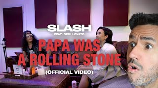 Slash Feat Demi Lovato  Papa Was A Rolling Stone reaction