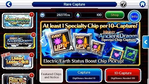 100DS Chip Capture - Mighty Ancient Dragon - Digimon Links