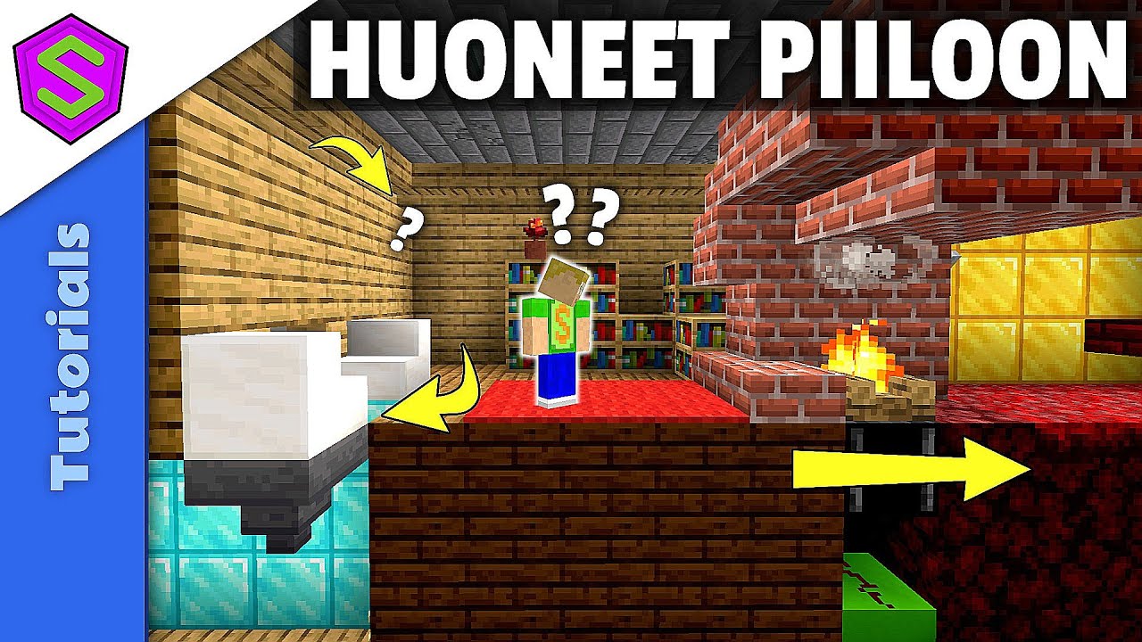 5 Salaovea Pieneen Huoneeseen! | Minecraft Tutoriaali