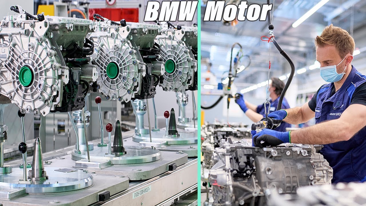 BMW Antriebsproduktion: Elektro Motor für BMW iX & BMW i4 in Dingolfing, Deutschland