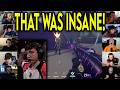 Valorant Streamers React To KRU Saadhak &amp; Mwzera CRAZY 2v5 CLUTCH Against 100T In VCT