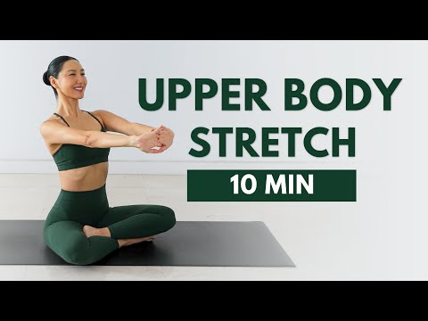 10 MIN UPPER BODY STRETCH | Release Tight Neck, Shoulders, Chest + Back