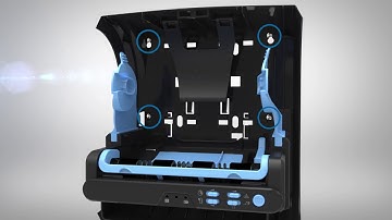 (Portuguese) enMotion® 8" Automated Towel Dispenser- Installation Instructions