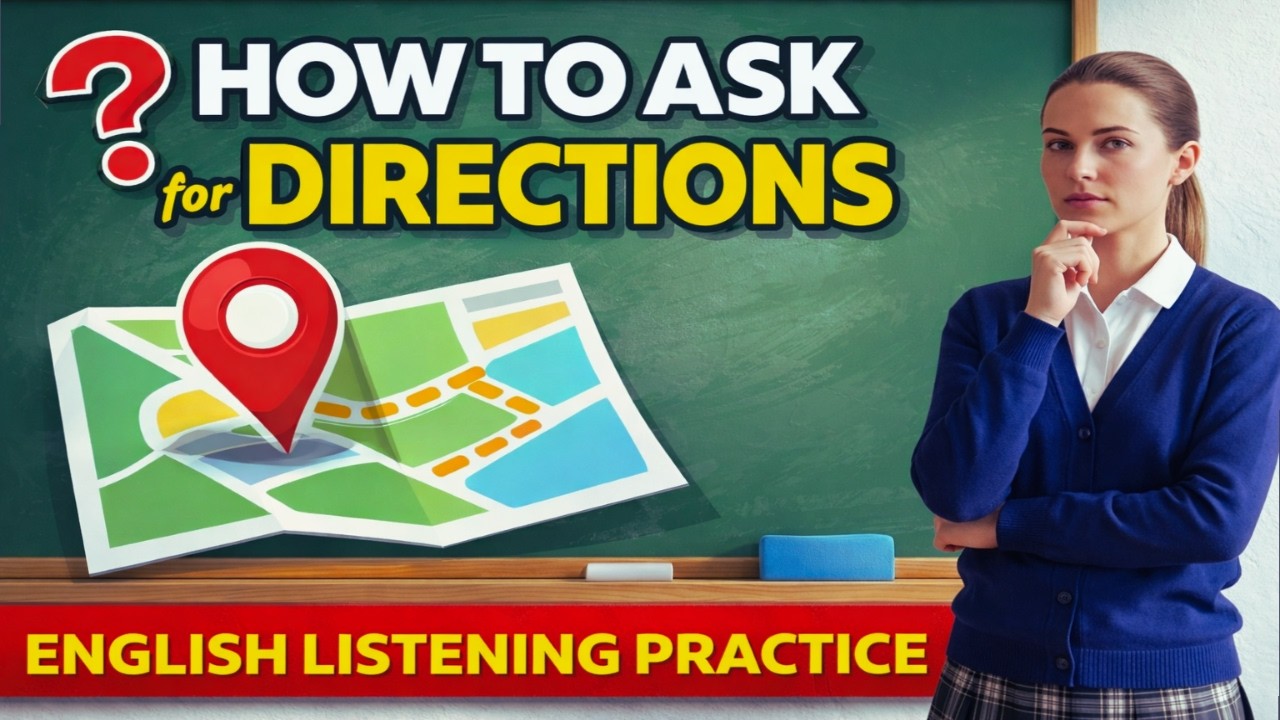 How to Ask for Directions in English | Real Life Conversation | English Speaking for Beginner