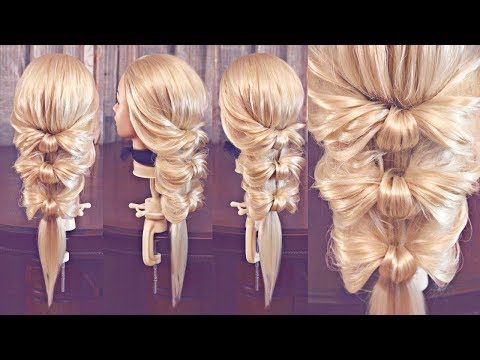 Причёска на резинках - Бантики - Hairstyles by REM Причёска на резинках - Бантики - Hairstyles by REM