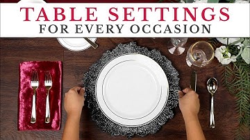 How to Set a Table | For Basic, Casual, & Formal Events
