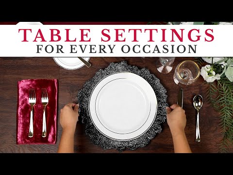 Video: How To Set The Table For A Wedding