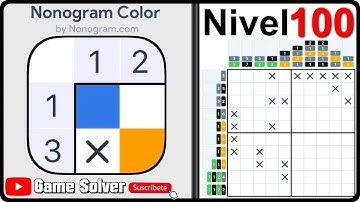 𝐍𝐎𝐍𝐎𝐆𝐑𝐀𝐌.𝐂𝐎𝐌 𝐂𝐎𝐋𝐎𝐑 | Rompecabezas lógicos japoneses - Nivel 100 [Gameplay | Tutorial | Solución] ✔️