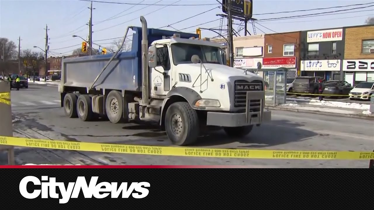 81-year-old woman struck and killed by dump truck in North York - YouTube