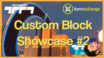 I tried more cool custom blocks! Trackmania Map Editor