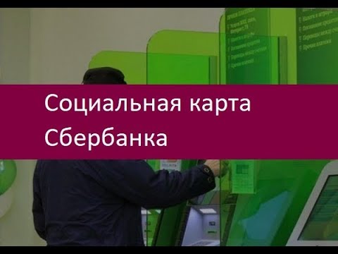 Социальная карта Сбербанка. Особенности платежного инструмента