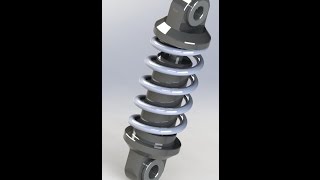 motion simulation in solidworks | How to simulate Moving Spring / Shock Absorber Animation