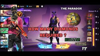 Free Fire Paradox Bundle And Full Details Tutorial || How To Required Diamond 💎